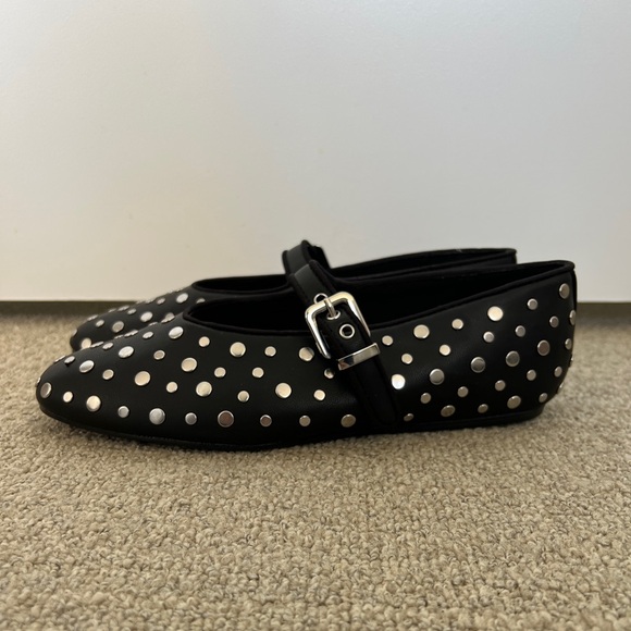 Never Worn H&M Studed Mary Jane Ballet Flats - Picture 6 of 7
